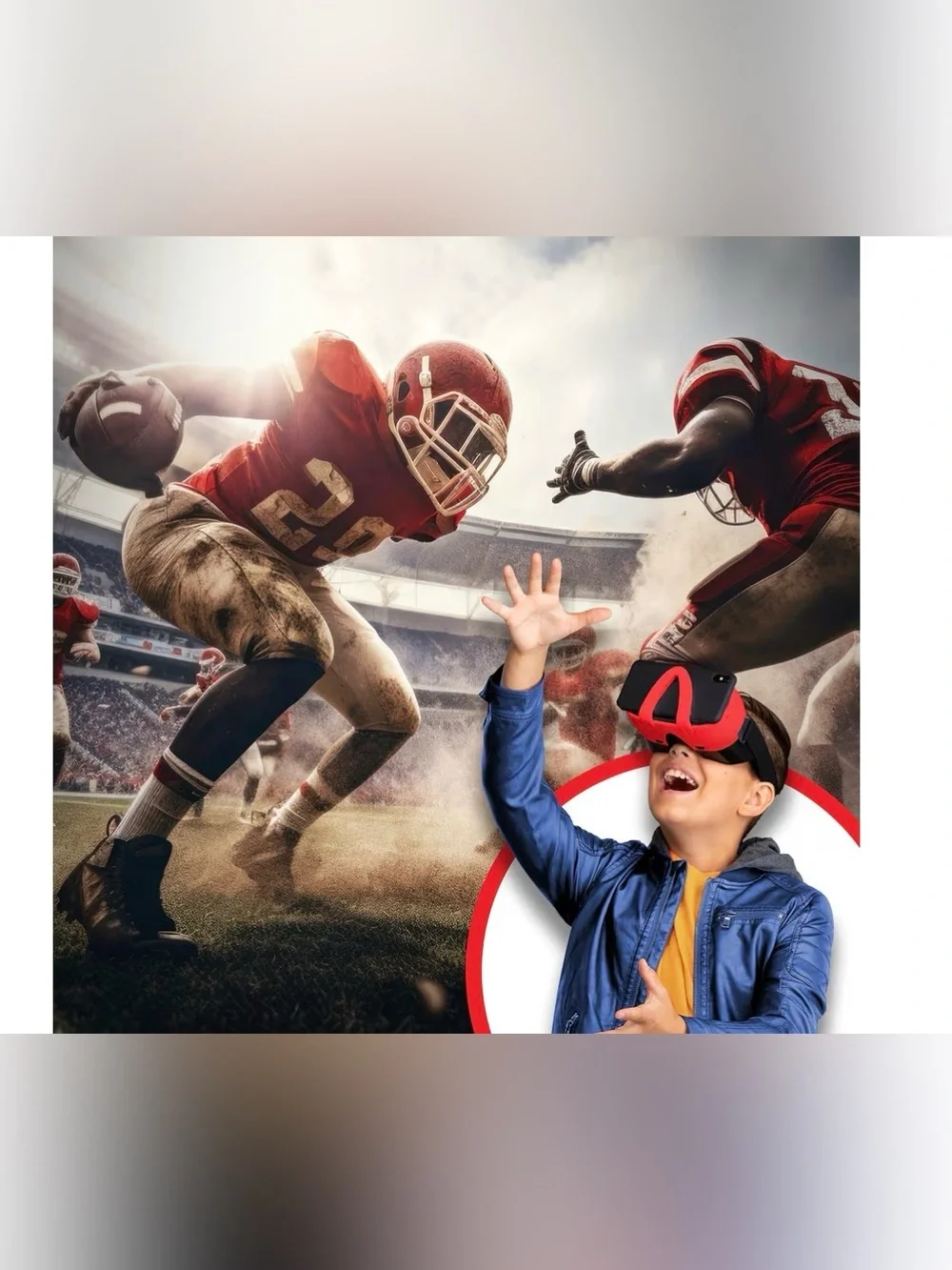 Virtual Reality Sports! Red VR Headset Bundle